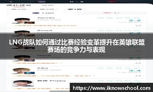 LNG战队如何通过比赛经验变革提升在英雄联盟赛场的竞争力与表现